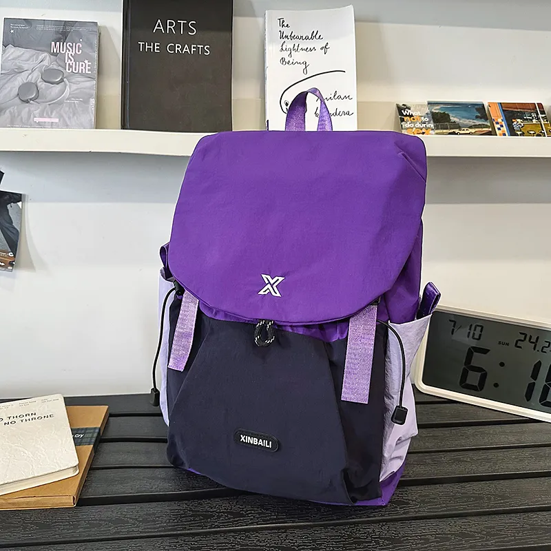 Yalu Nylon Backpack Unisex Multicolor-7