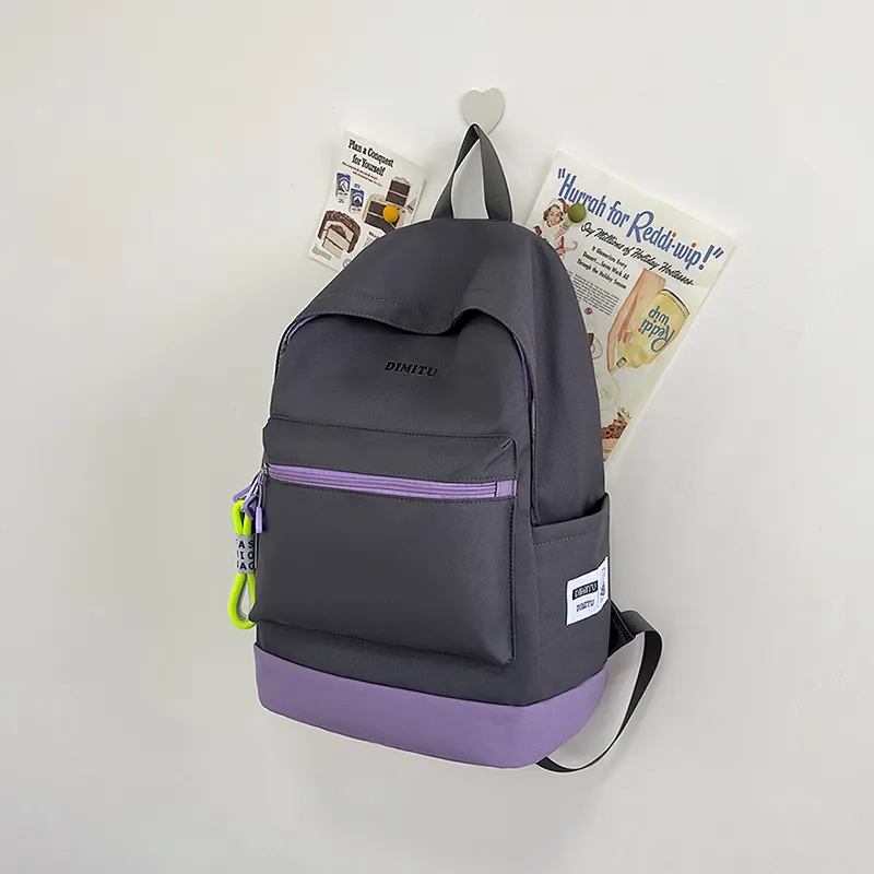 Yalu Nylon Backpack Unisex Multicolor-5