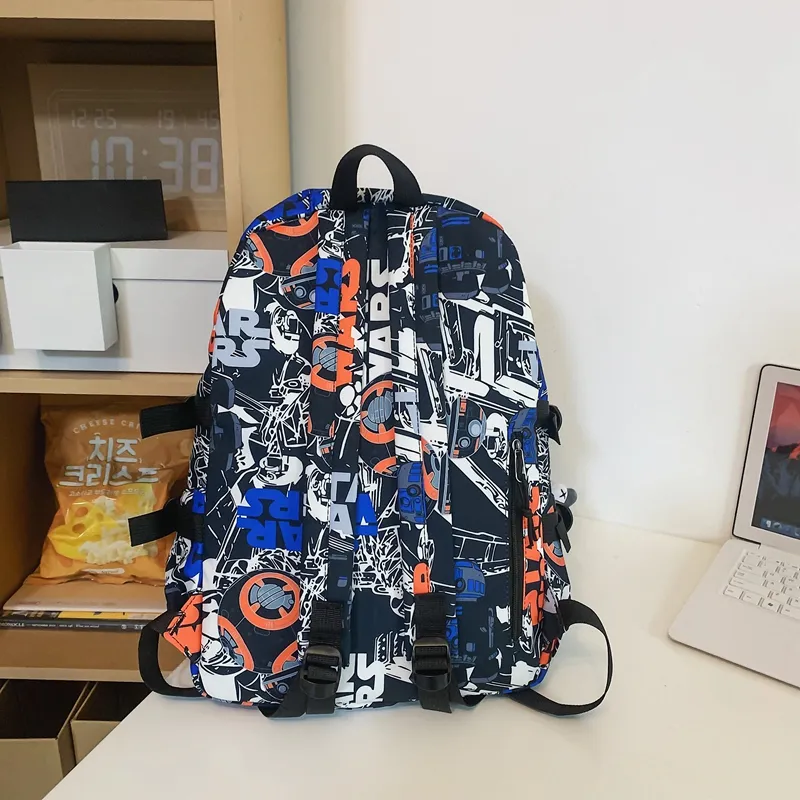 Yalu Nylon Backpack Unisex Multicolor-13