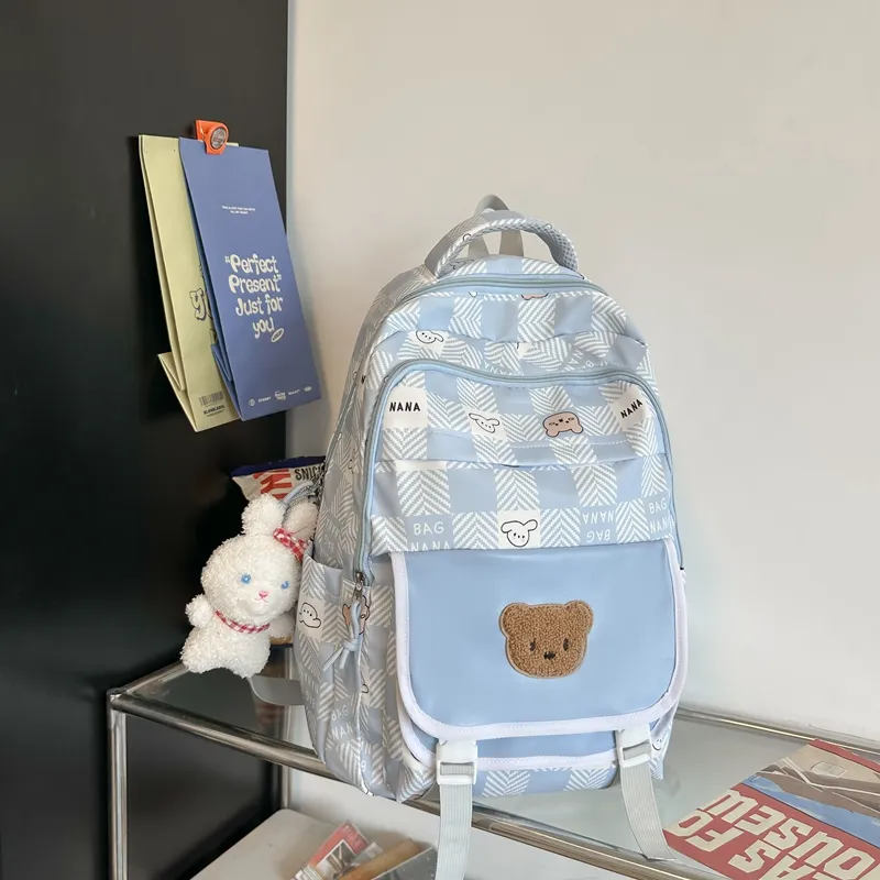 Yalu Nylon Backpack Unisex Multicolor-5