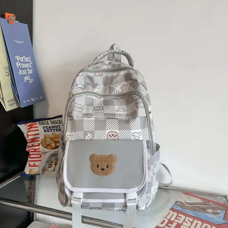 Yalu Nylon Backpack Unisex Multicolor-14