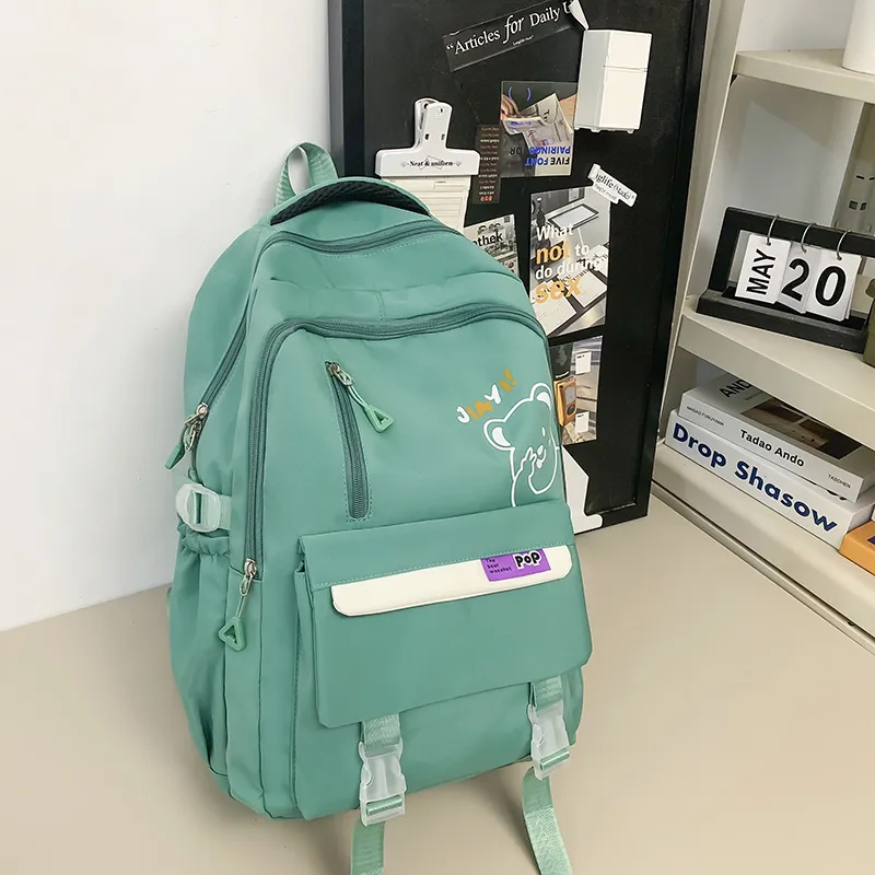 Yalu Nylon Backpack Unisex Multicolor-5