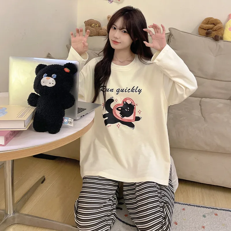 Herbal Primer Pajama Set Women's Combo Set-24