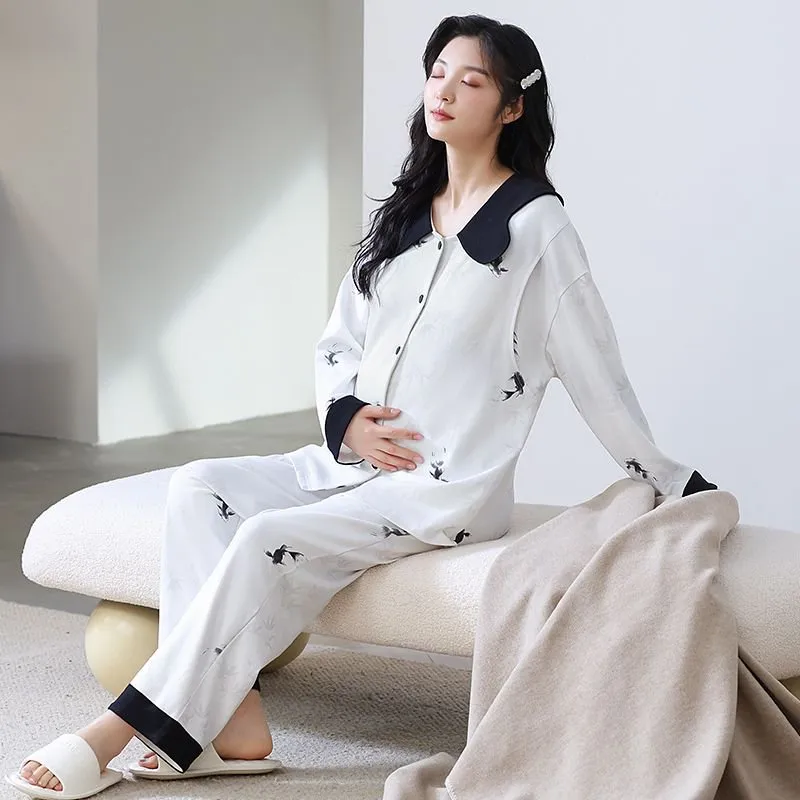 Herbal Primer Pajama Set Women's Combo Set-9
