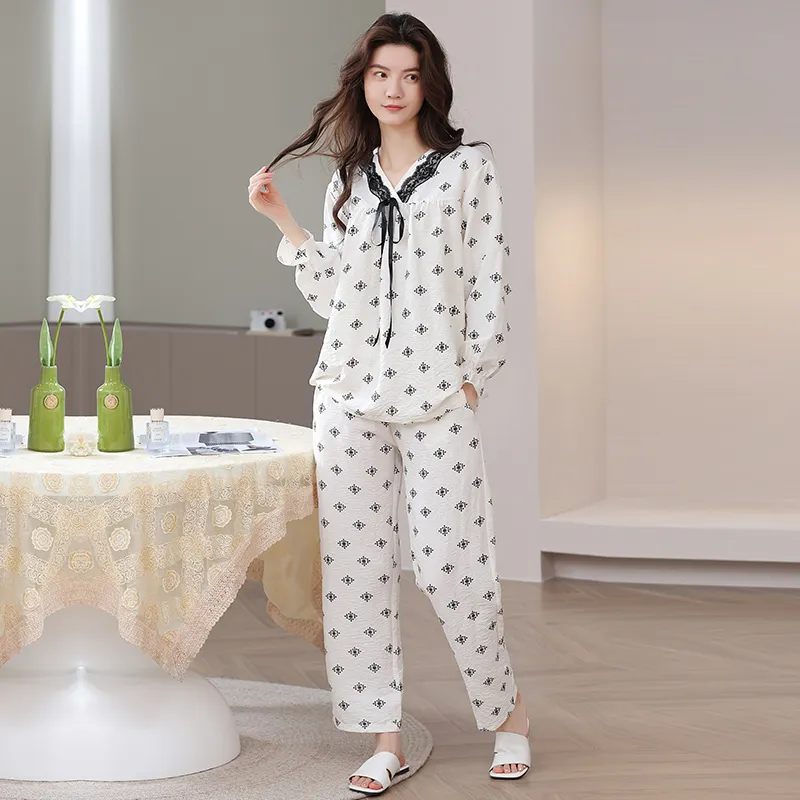 Herbal Primer Pajama Set Women's Combo Set-8