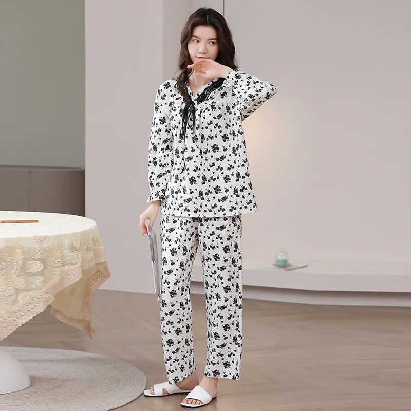 Herbal Primer Pajama Set Women's Combo Set-12