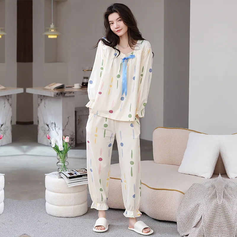 Herbal Primer Pajama Set Women's Combo Set-29