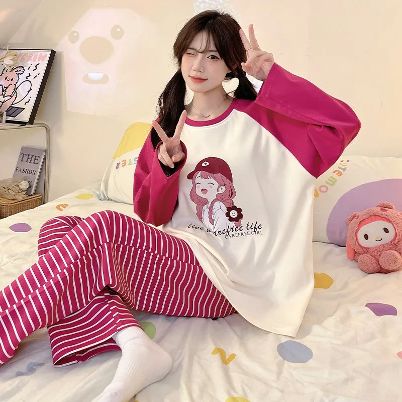 Herbal Primer Pajama Set Women's Combo Set-3