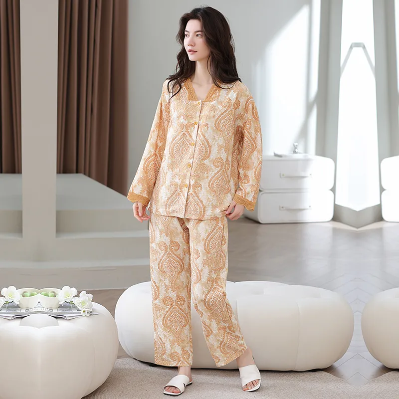 Herbal Primer Pajama Set Women's Combo Set-23