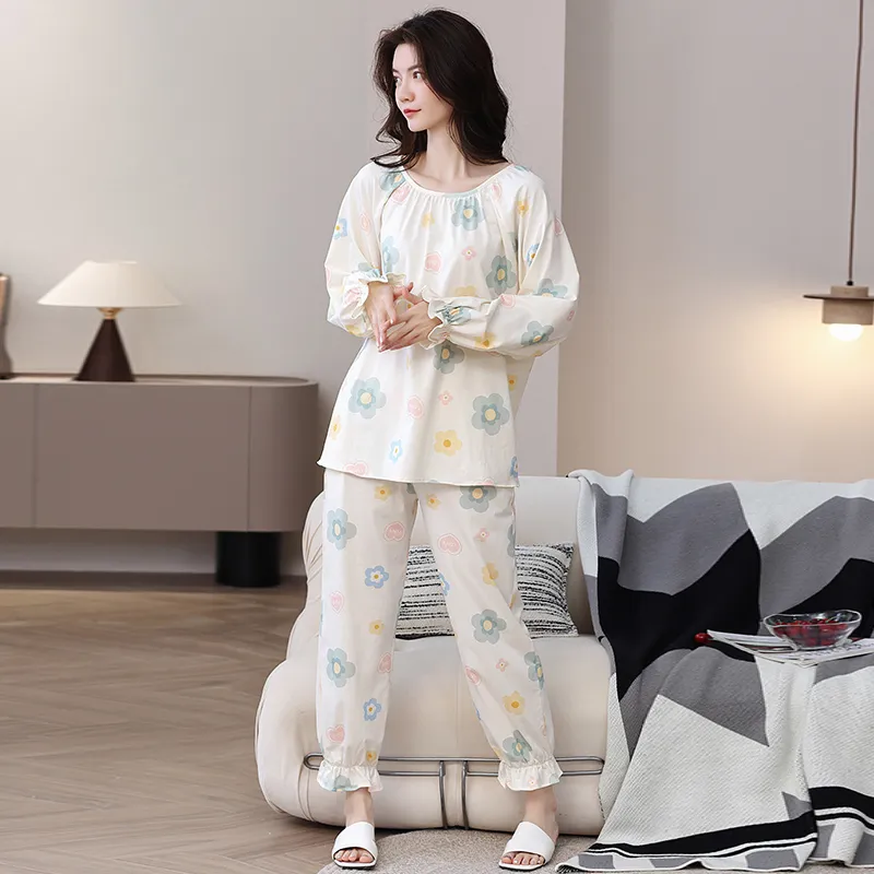 Herbal Primer Pajama Set Women's Combo Set-1