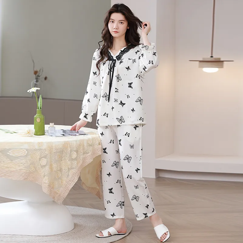 Herbal Primer Pajama Set Women's Combo Set-4
