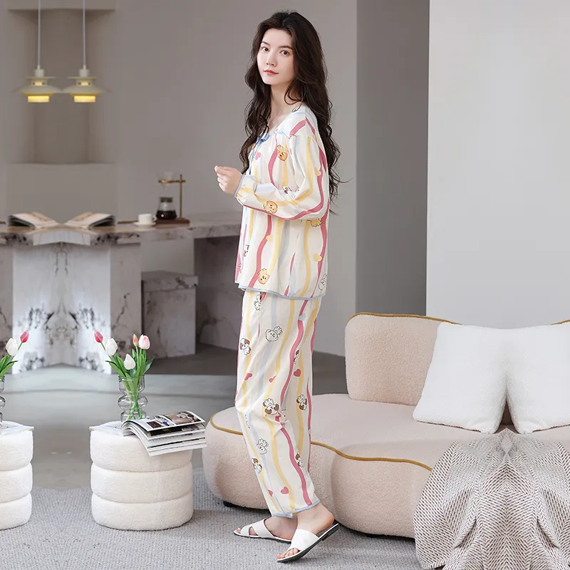 Herbal Primer Pajama Set Women's Combo Set-5