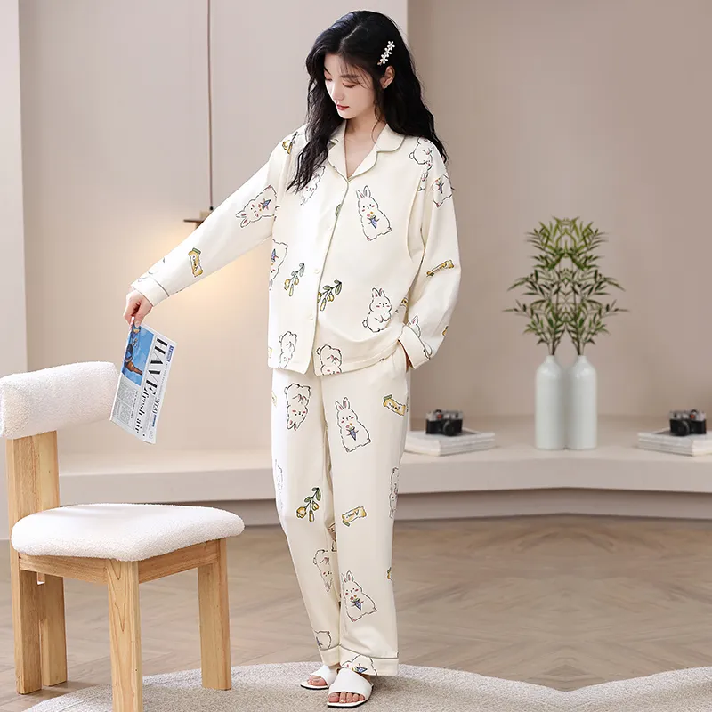 Herbal Primer Pajama Set Women's Combo Set-23