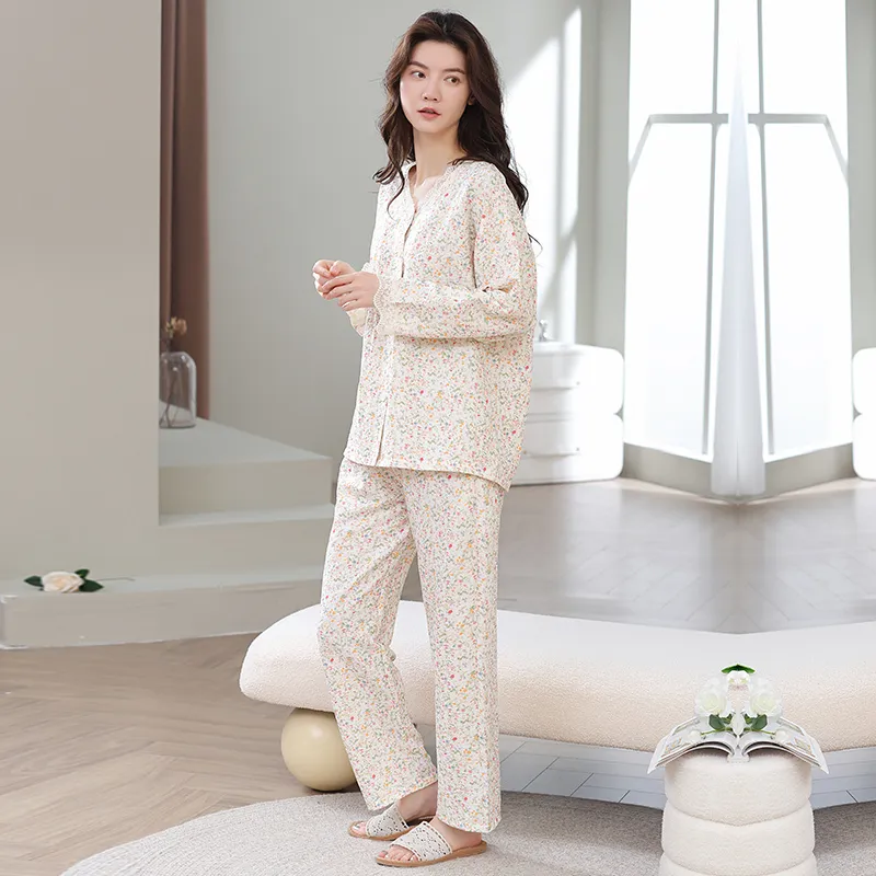 Herbal Primer Pajama Set Women's Combo Set-2