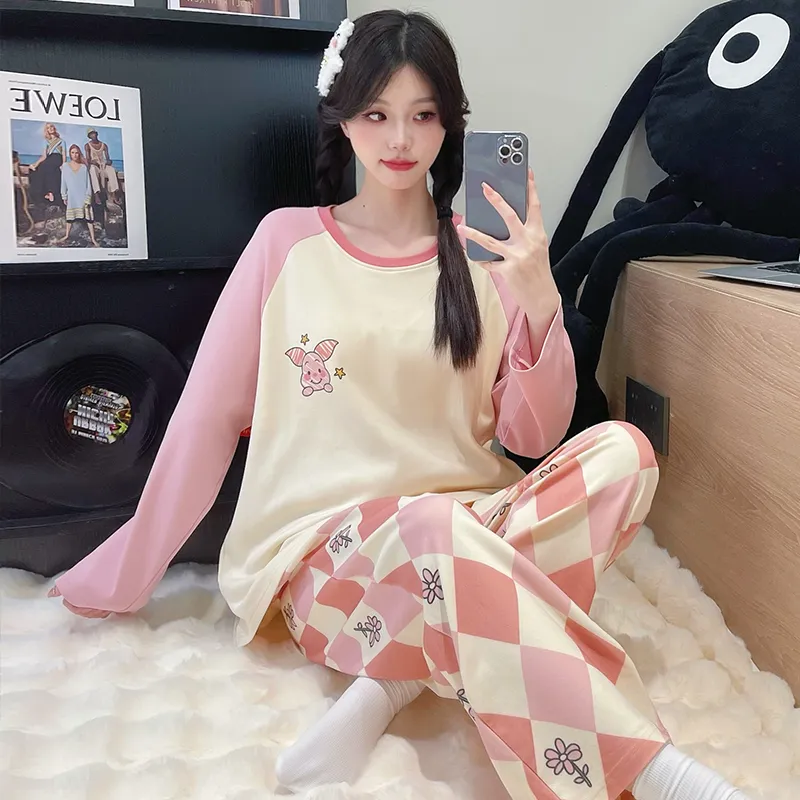 Herbal Primer Pajama Set Women's Combo Set-9