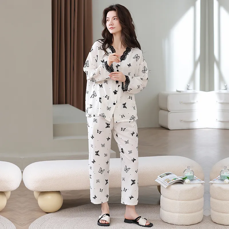 Herbal Primer Pajama Set Women's Combo Set-9