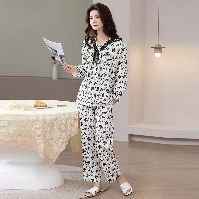 Herbal Primer Pajama Set Women's Combo Set-13