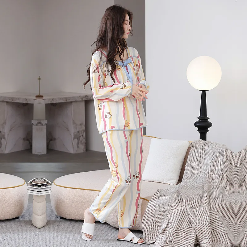 Herbal Primer Pajama Set Women's Combo Set-4