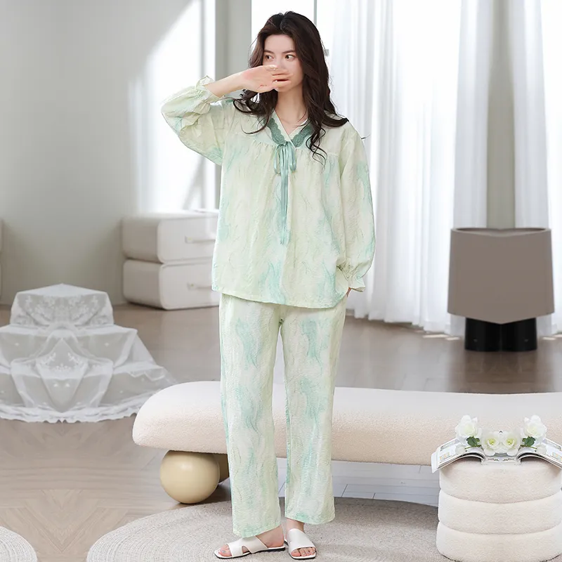 Herbal Primer Pajama Set Women's Combo Set-24