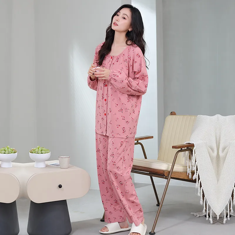 Herbal Primer Pajama Set Women's Combo Set-4