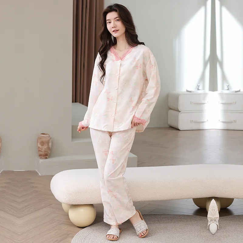 Herbal Primer Pajama Set Women's Combo Set-10