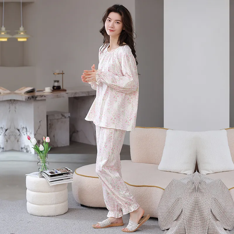Herbal Primer Pajama Set Women's Combo Set-20