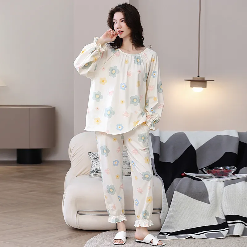 Herbal Primer Pajama Set Women's Combo Set-2