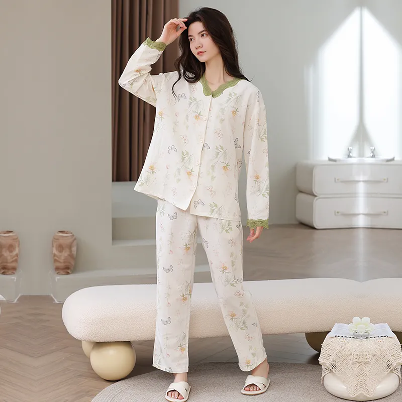 Herbal Primer Pajama Set Women's Combo Set-12