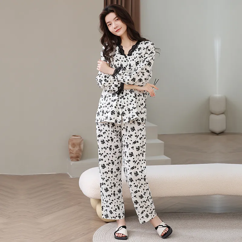 Herbal Primer Pajama Set Women's Combo Set-29