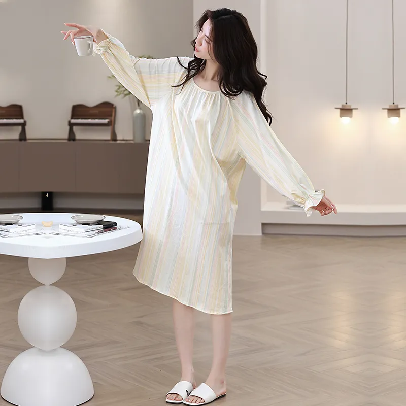 Herbal Primer Nightgown Women's Combo Set-10