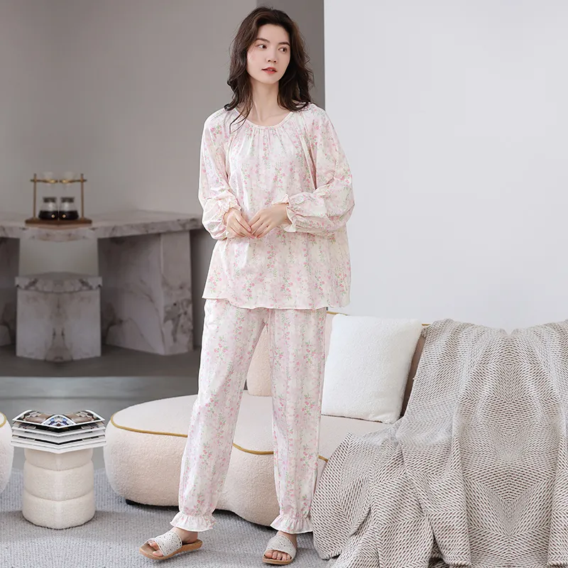Herbal Primer Pajama Set Women's Combo Set-21