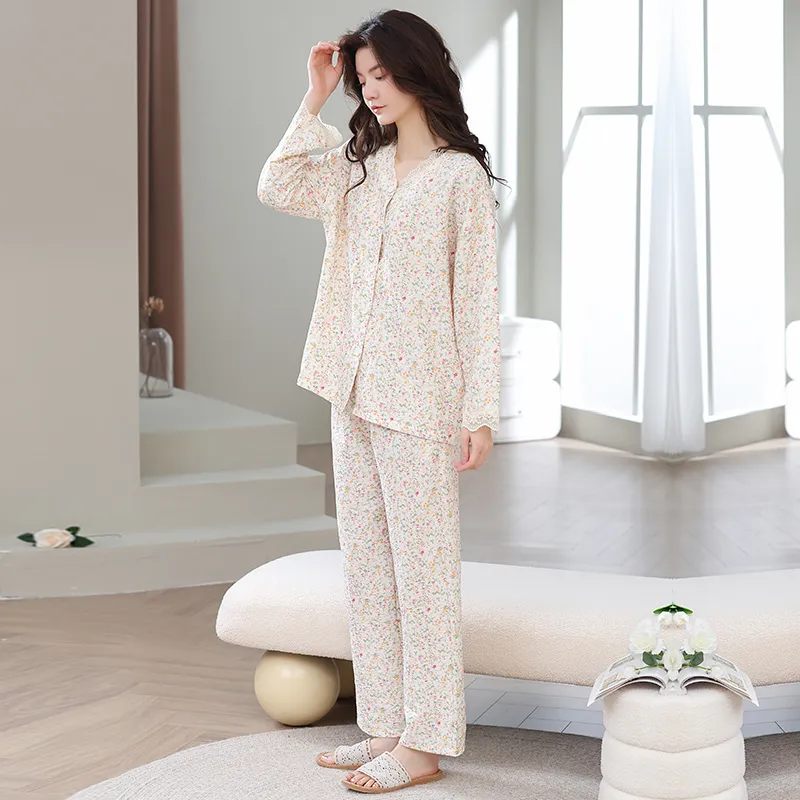 Herbal Primer Pajama Set Women's Combo Set-1