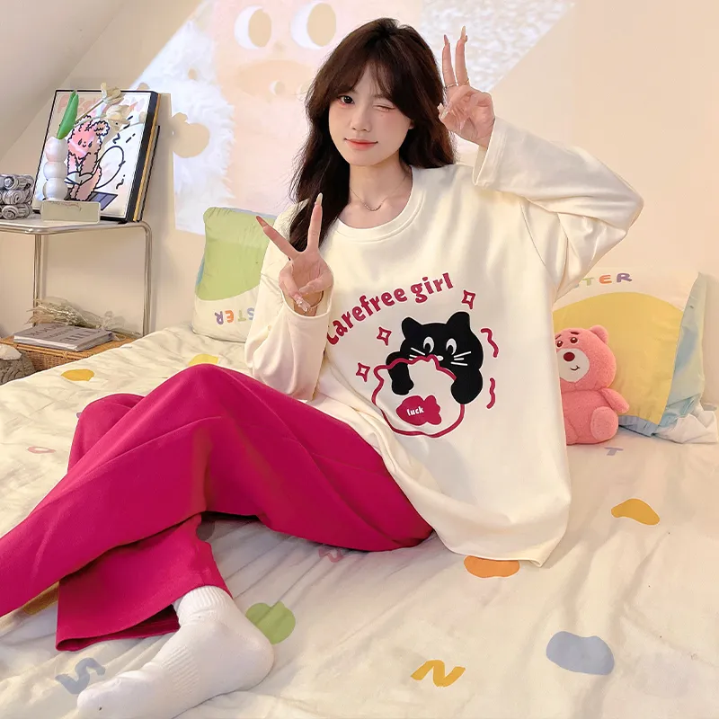 Herbal Primer Pajama Set Women's Combo Set-19