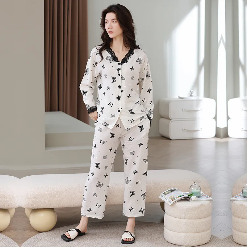 Herbal Primer Pajama Set Women's Combo Set-6