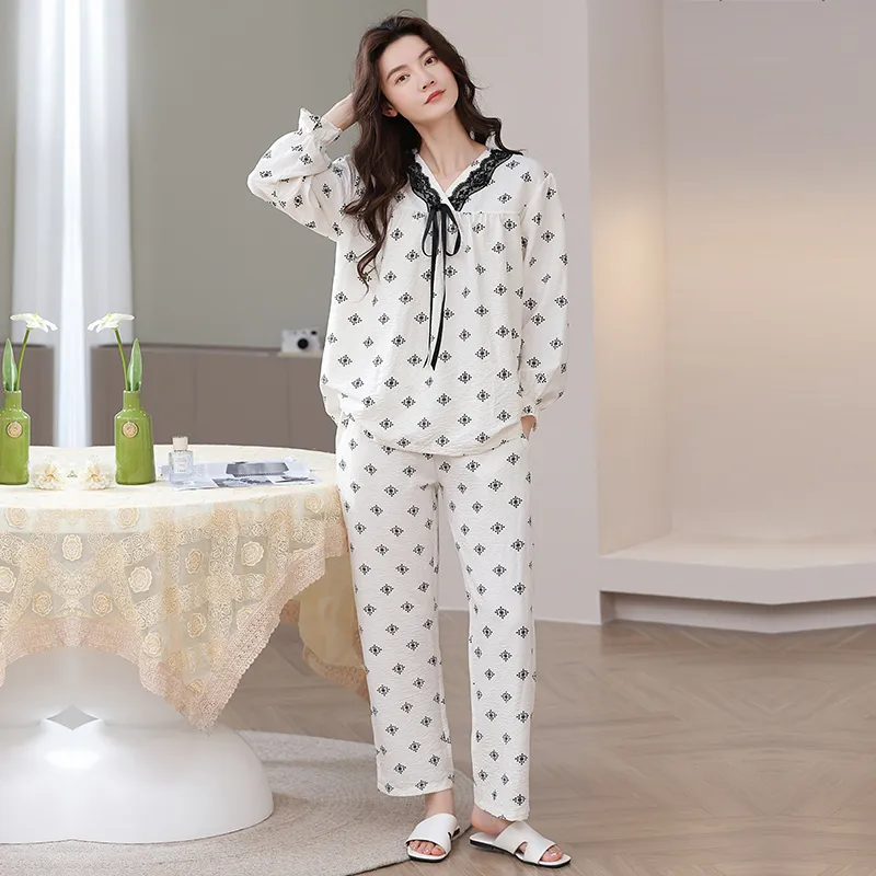 Herbal Primer Pajama Set Women's Combo Set-7