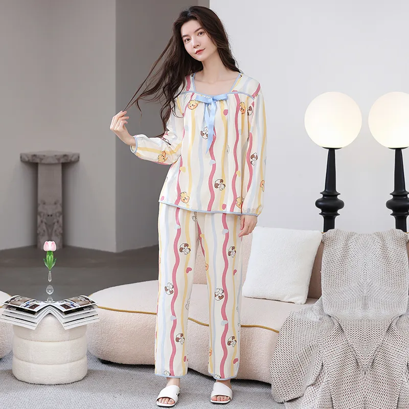 Herbal Primer Pajama Set Women's Combo Set-1