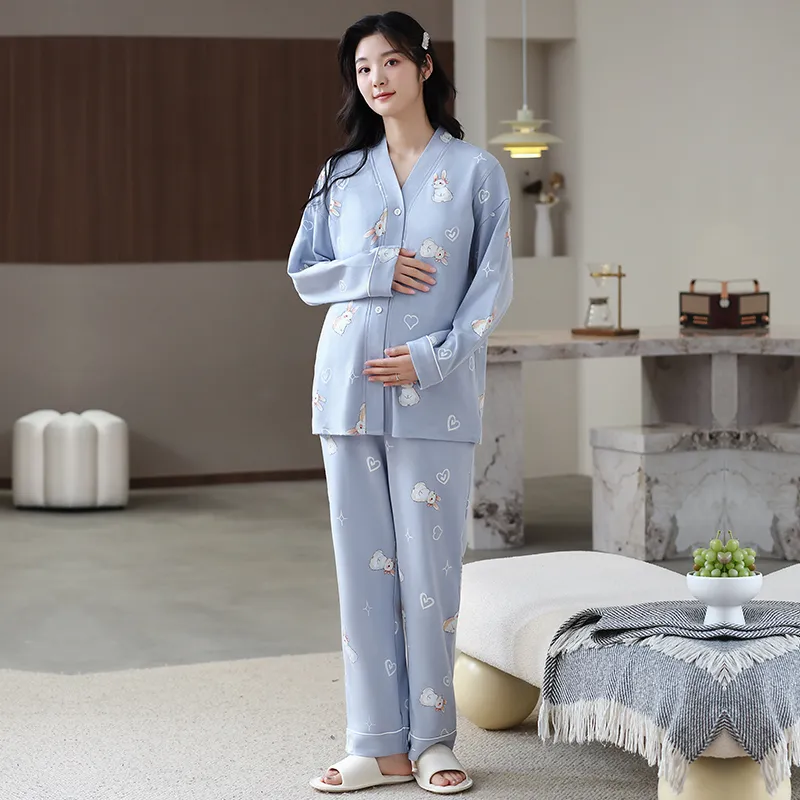 Herbal Primer Pajama Set Women's Combo Set-11
