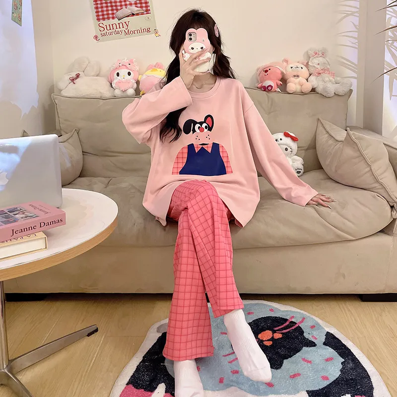 Herbal Primer Pajama Set Women's Combo Set-1
