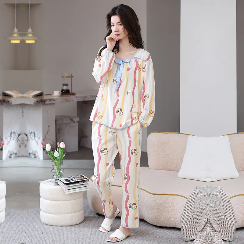 Herbal Primer Pajama Set Women's Combo Set-3