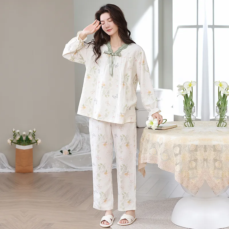 Herbal Primer Pajama Set Women's Combo Set-6