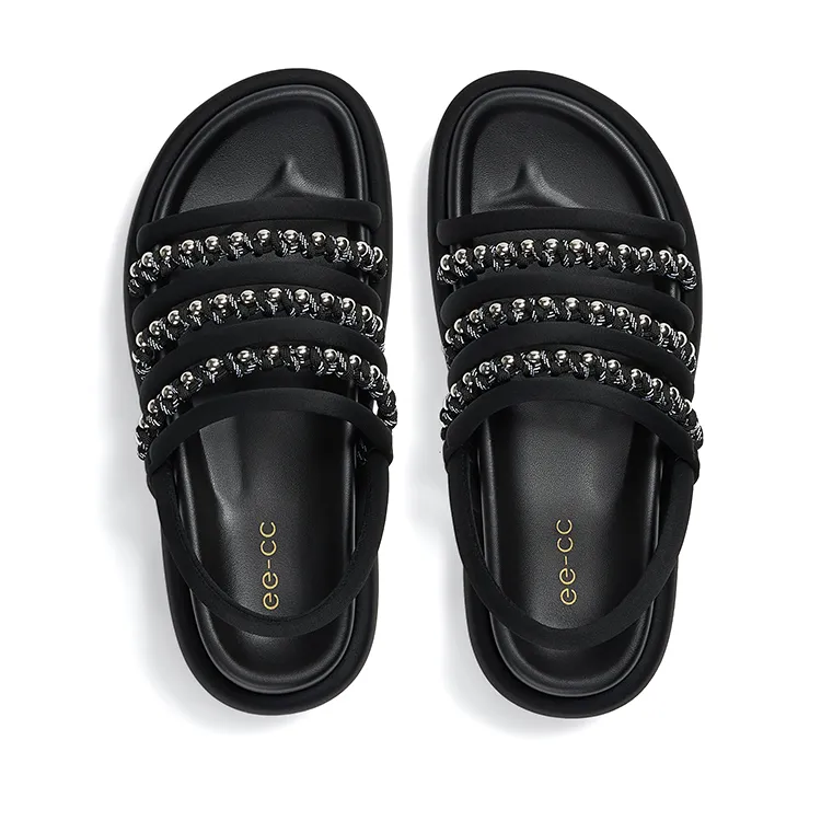 GG CC Urban Chic Style Platform Sandal Women's-2
