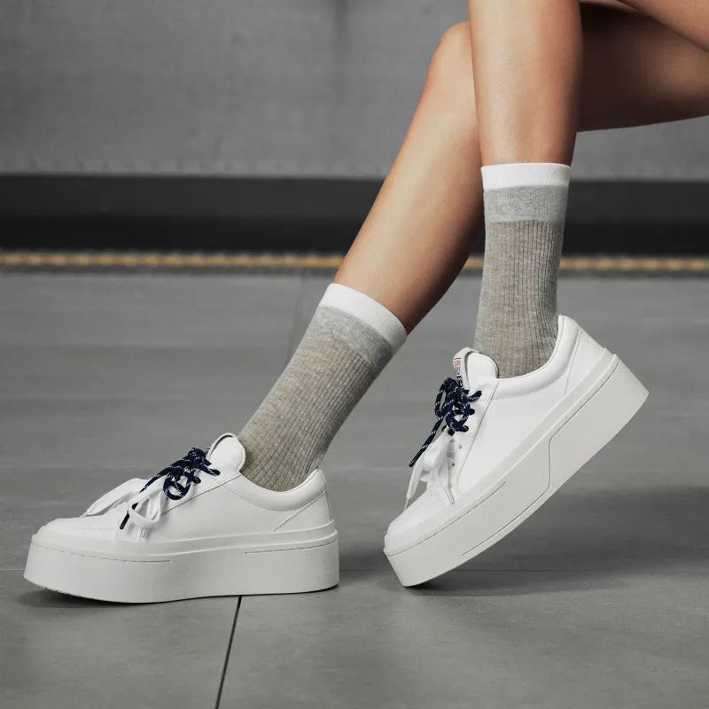 GG-CC Slip-Resistant Cushioning Wear-Resistant Height Increasing Low-Top Skateboard Shoes Women's-6