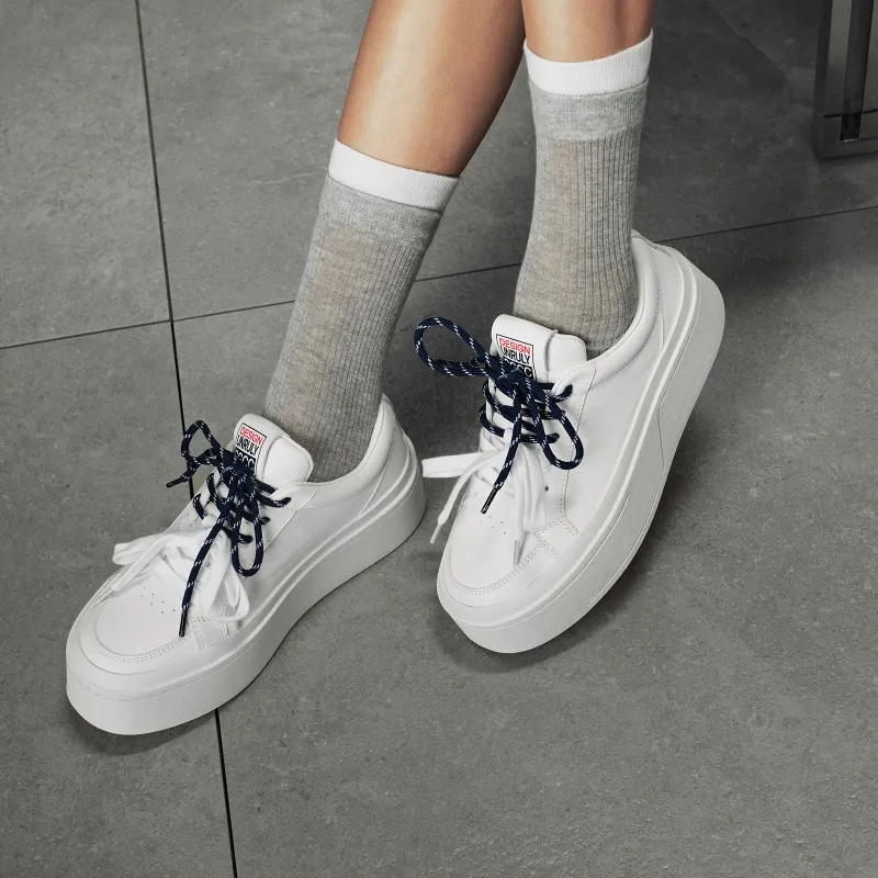 GG-CC Slip-Resistant Cushioning Wear-Resistant Height Increasing Low-Top Skateboard Shoes Women's-7