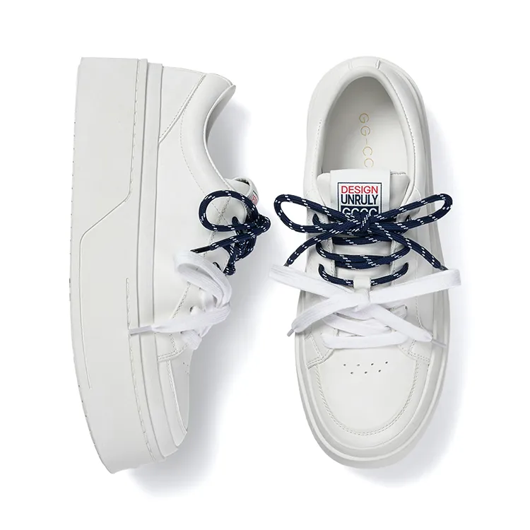 GG-CC Slip-Resistant Cushioning Wear-Resistant Height Increasing Low-Top Skateboard Shoes Women's-1