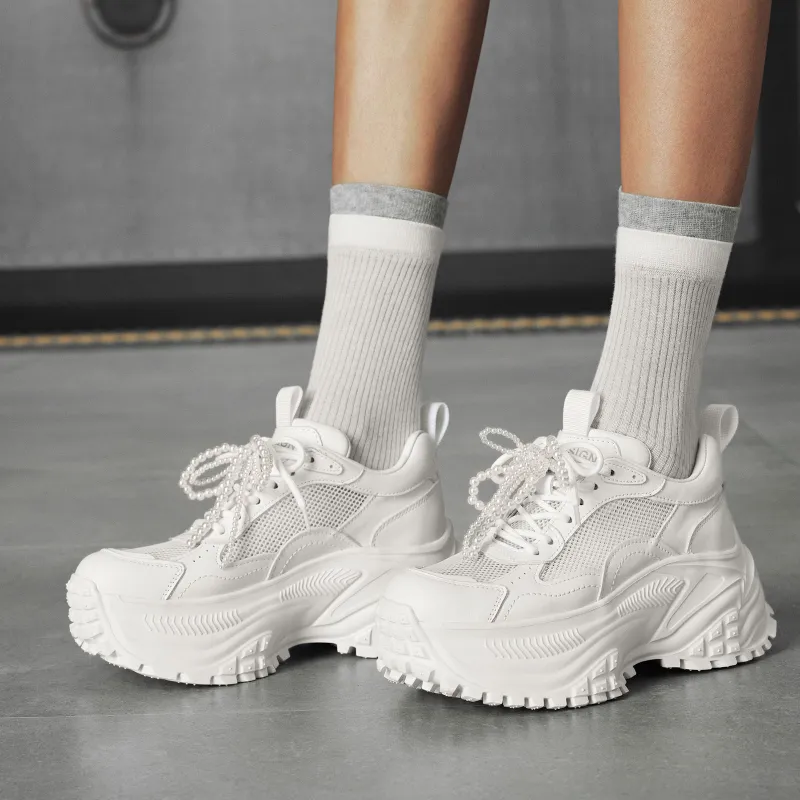 GG CC Chunky Sneakers Women's White-7