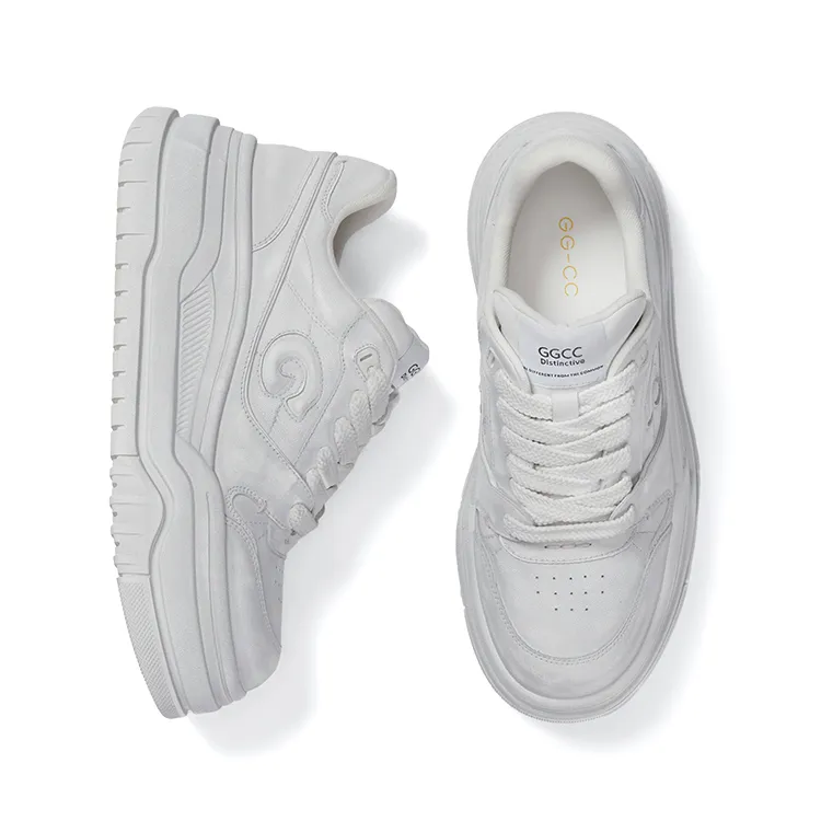 GG-CC Height Increasing Casual Cushioned Abrasion-Resistant Slip-Resistant Low-Top Platform Skateboard Shoes Women's-11