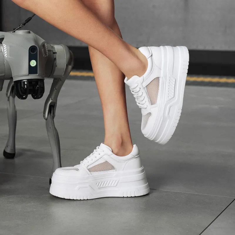 GG CC Low Top Skateboard Shoes Women's White-5