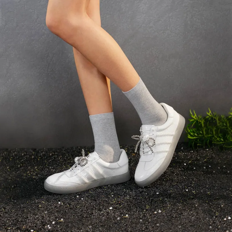GG-CC Slip-Resistant Low-Top Skateboard Shoes Women's-13