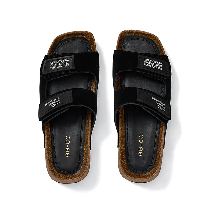 GG CC Slip Resistant Platform Boccon Slide Slippers Women's-2
