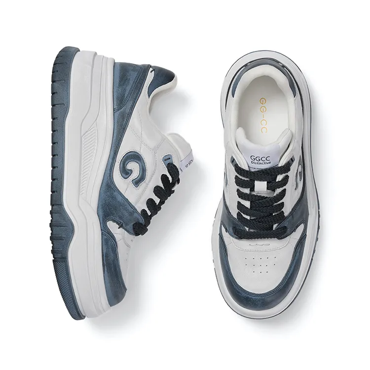 GG-CC Height Increasing Casual Cushioned Abrasion-Resistant Slip-Resistant Low-Top Platform Skateboard Shoes Women's-1